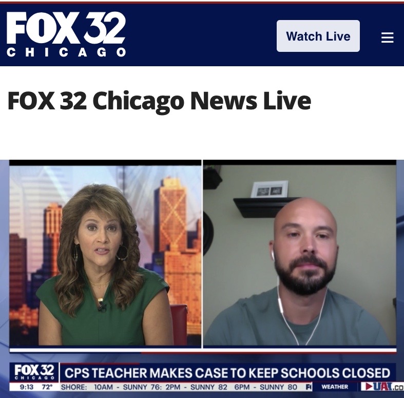 On Fox 32 Chicago Talking About Why Schools Should Be Remote | I Teach